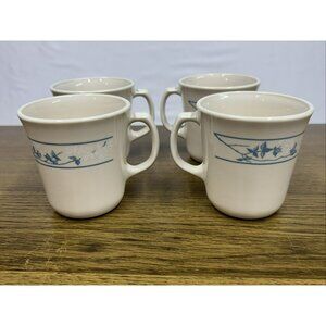 Lot of 4 Corelle Corning Ware First Of Spring Coffee Mugs‎ Cups